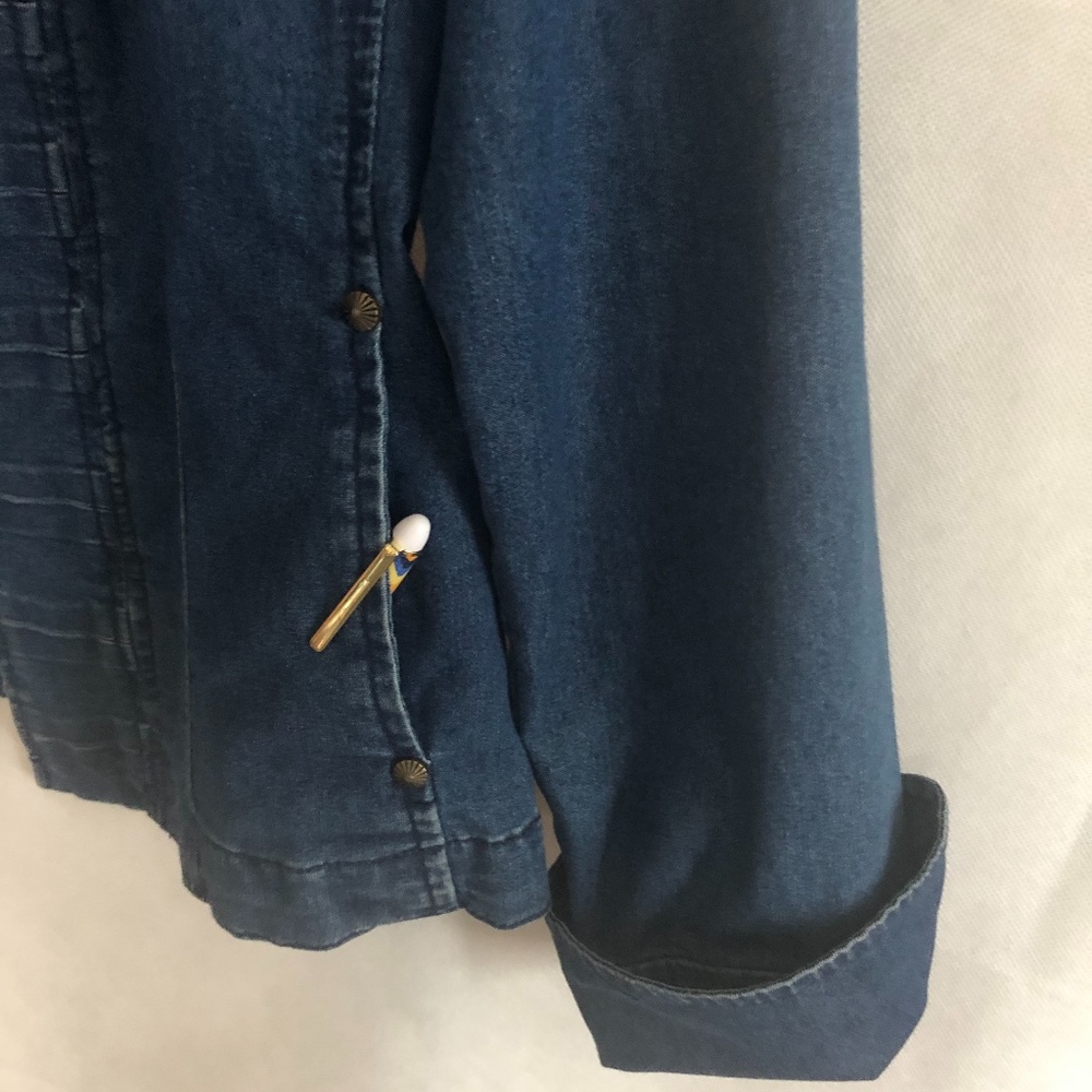 Vintage Women's Blujean Jacket Long Sleeves - Picture 12 of 14